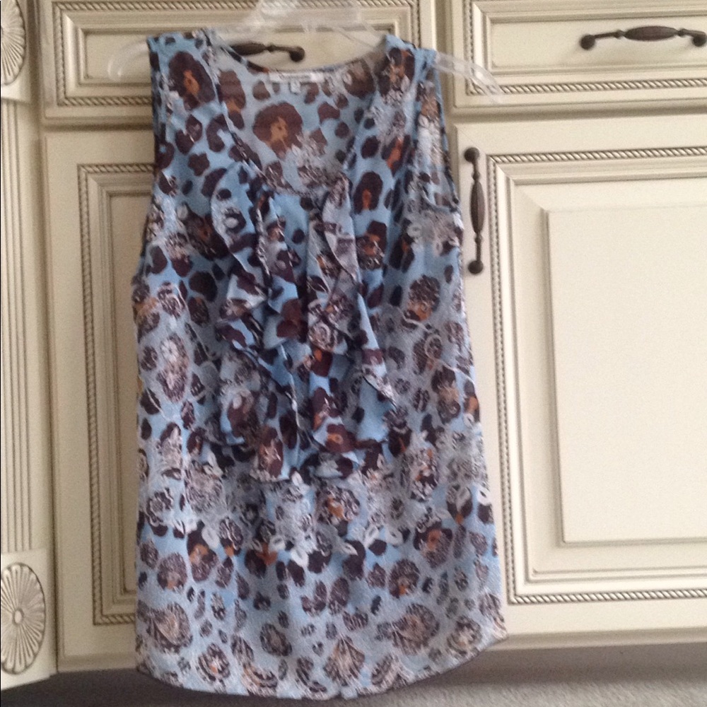 Ruffled Sleeveless Blouse